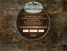 Tablet Screenshot of loweredexpectationsbev.com